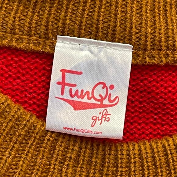 FunQi BB Gun Shotgun Ugly Christmas Sweater Size Large - Picture 3 of 3